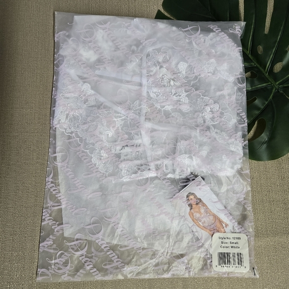 DREAMGIRL | Delicate Bridal Teddy in White sz S - Picture 5 of 7